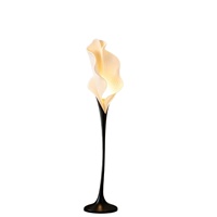 Lampe de sol minimaliste et luxueuse de style nordique à motif floral pour chambre à coucher, design créatif tendance, éclairage d'ambiance LED pour canapé