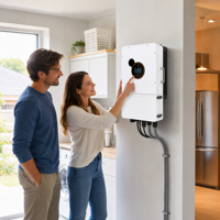 Sistema Solar Híbrido de 12kW para Independencia Energética 24/7, Fase Dividida (US) 120V 240V, Kit Completo de Almacenamiento con Batería de 16kWh