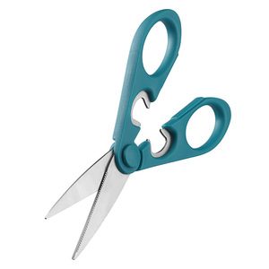 Multipurpose <b>Kitchen</b> <b>Scissors</b> 8.3 Inch Stainless Steel Blue For Home Use BBQ Tools - Product Image 2