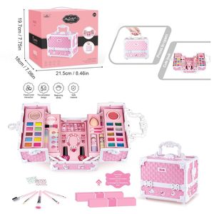 Kit de cosmétiques valise EPT vente en gros Ensemble de jouets de beauté pour enfants semblant de jouer Vrais ensembles de maquillage Boîte de cosmétiques Jouet pour filles - Product Image 2