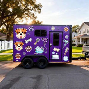 Remorque de toilettage pour chiens mobile abordable <span class=keywords><strong>à</strong></span> <span class=keywords><strong>vendre</strong></span>, remorque de toilettage pour animaux de compagnie clé en main avec équipement - Product Image 4