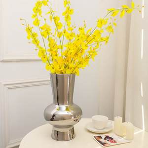 <span class=keywords><strong>Vase</strong></span> à fleurs en céramique de luxe, style nordique, galvanoplastie, argent, or, <span class=keywords><strong>vase</strong></span> de <span class=keywords><strong>pampa</strong></span> lisse pour décoration de bureau et de maison - Product Image 3