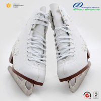 Patins à glace blancs au design classique personnalisé, chaussures de patinage sur glace les plus populaires pour femmes