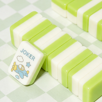 Jeu de Mahjong Junior Américain avec Tuiles Personnalisées « Amis de la Ferme » – Tuiles Colorées en Acrylique – Ensemble Simplifié pour Enfants