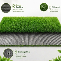 Tapis d'herbe verte artificielle pour toiture, balcon, usage extérieur, hauteur 20 mm, gazon artificiel, cesped artificiel