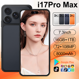 Nouveau Smartphone Android 15 Original 16 Go Deca-core Snapdragon 800 Série I17 Pro Max 5G Écran HD 90Hz 7,3 pouces 108MP Français - Product Image 4
