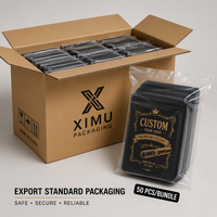 Étui de Voyage Personnalisé Anti-Odeur pour Cigares Humidifiés, Pochette Mylar 1-3 Cigares avec Fermeture Ziplock pour Cigares Cubains Premium