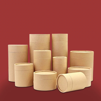 Boîte ronde personnalisée en carton brun américain pour cigares, avec alphabet de marque, pour comptoir de vente au détail
