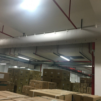 Conduit d'air carré flexible en tissu polyester FR 100% FABOSEN pour usage industriel et scolaire, anti-condensation, installation facile, CVC