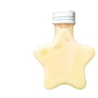 Botol Mini Bentuk Bintang 50ml, Botol Dekoratif PET Transparan untuk Aksesoris, Botol Hiasan Pohon Natal