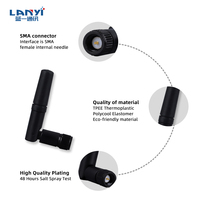 Mini antenne Wifi 2.4G personnalisée avec conception de pliage cellulaire d'impédance de 50 ohms avec rotation libre pour connecteur SMA BT 2.4 Ghz