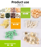 Bouteille de capsules d'huile de poisson en acrylique 40ML Distributeur de bonbons pour emballage de médicaments