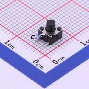 TS-1091B-A4B3-D2 Tactile Switch Through hole Component THT Switch Single Pole Single Throw Round Button 2.5N Right Angle Insert - Product Image 1