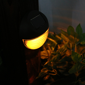 Fidèle en plastique noir mur LED décoration étanche paysage jardin <span class=keywords><strong>terrasse</strong></span> extérieure lumière solaire de clôture - Product Image 3