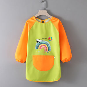 Tablier de cuisine et de dessin imperméable pour enfants, durable, <span class=keywords><strong>pas</strong></span> <span class=keywords><strong>cher</strong></span>, facile à nettoyer, motif personnalisé pour enfants - Product Image 5