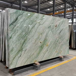 Dalle de marbre vert polie, panneau de pierre naturelle, feuille de marbre naturel pour la décoration intérieure - Product Image 3