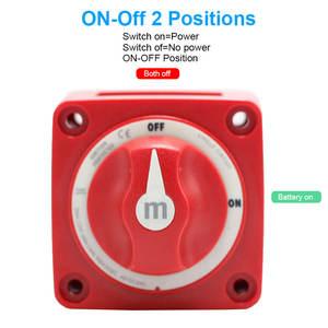 Saklar Pemutus Baterai 2-Posisi Blue Sea 6006 Heavy Duty |   Isolator Pemutus Sirkuit 12V-48V untuk Kendaraan Otomotif, Kelautan & Darat - Product Image 5