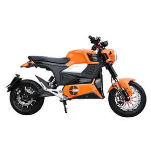 새로운 디자인 45 높은 탄소 강철 2000w 72v 22ah retro 전기 오토바이 스쿠터 충전기를 가진 큰 빛 그리고 차가운 바퀴