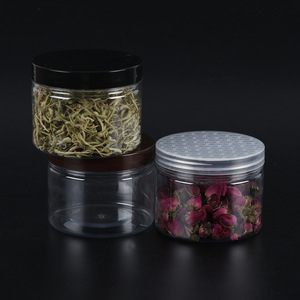 Wholesale 85*65mm transparent lid <b>plastic</b> bottles, household thickened round <b>plastic</b> <b>jars</b>, food <b>jars</b>, honey <b>jars</b> - Product Image 1