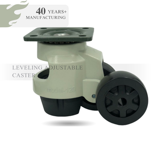 Werkseitig Hochlast Schwarz Höhen verstellbarer Fuß Industrielle Nivel lier rollen Hochleistungs-Lenkräder 40F 60F 80F 100F 120F - Product Image 4