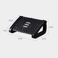 Repose-pieds inclinable réglable pour bureau à domicile, support de pieds en plastique incliné sous le bureau pour soulager la pression