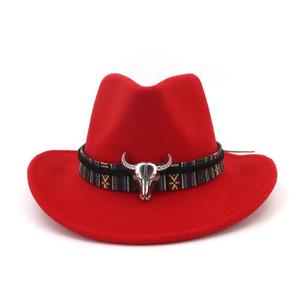 Sombrero de vaquero de ala ancha para hombre, sombrero de cubo, sombrero Fedora mexicano, sombreros Fedora de fieltro de <span class=keywords><strong>lana</strong></span> - Product Image 6