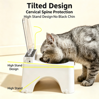 Bol en céramique pour animaux de compagnie, distributeur automatique d'aliments pour chats, bol d'alimentation pour chiens pour aliments secs et eau