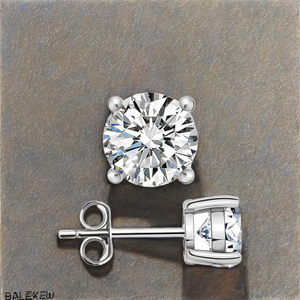 เครื่องประดับชิริไลค์ เพชรแล็บโกรว์เกรด VVS ทอง 14K/18K น้ำหนัก 2 กะรัต ทรง IGI ตัดแบบ 4 ขา ต่างหูแบบติดหู หรูหราอย่างมีคุณค่า - Product Image 1