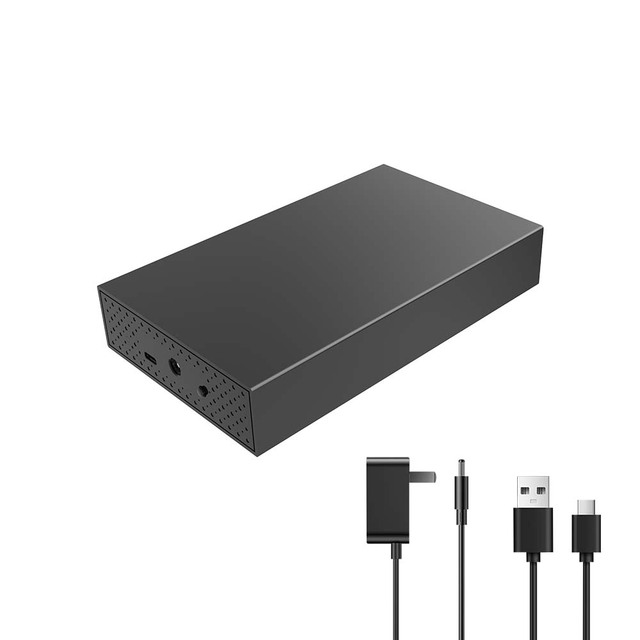 3.5inch SAS SATA Hard Drive External Enclosure Portable HDD Usb C Hard Drive Enclosure Hard Drive Storage Case Box