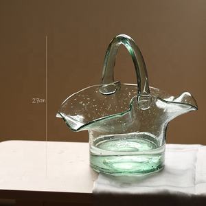 Recycled Glass Table Decoration Handbag &amp; Flower Glass <strong>Vase</strong> for Centerpiece - Product Image 6