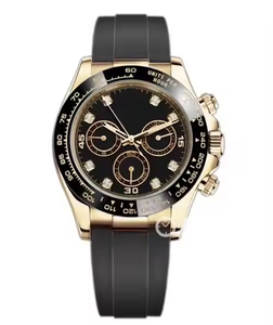 Montre mécanique de luxe haut de gamme pour homme, à succès en 2025, avec fonction chronographe, cadran gris et bracelet en caoutchouc - Product Image 2