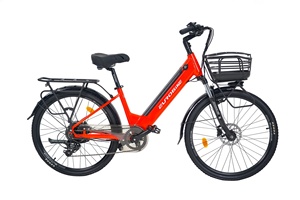 Vélo de ville électrique pour femmes 48v 350w moteur de moyeu arrière haute puissance 26 pouces en alliage d'aluminium <span class=keywords><strong>batterie</strong></span> au Lithium cachée 7 vitesses intégrée - Product Image 2