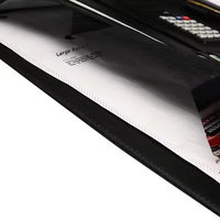 Le menu en cuir PU souple d'une page A5 et A4 personnalisable couvre transparent résistant à l'eau pour les hôtels de restaurant de café