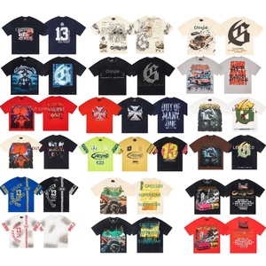 Abbigliamento Streetwear Godspeed, Nuovo Stile Ispirato all'America, Hip-hop, 100% Cotone, Vintage Lavato, Casual con Stampe Cartoon - Product Image 1