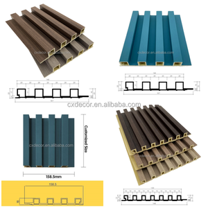 Décoration intérieure, panneau mural en PVC WPC cannelé, design marbré 3D, échantillons gratuits, revêtement mural, panneau de placage pour l'intérieur - Product Image 6