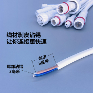 ปลั๊กตัวผู้และตัวเมีย 10A 230V ขั้วต่อกันน้ำ สายเคเบิลยาว 0.5 เมตร สำหรับใช้ในที่อยู่อาศัย - Product Image 5
