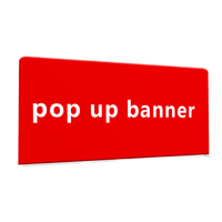 Soporte Portátil para Banner Pop-Up de Ferias Comerciales con Marco de Aluminio, Impresión por Sublimación, Tela Elástica Resistente a las Arrugas