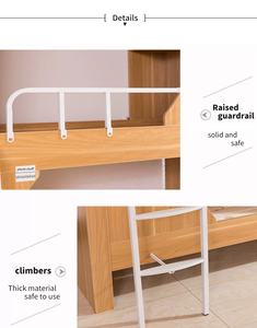 Школьная мебель для детей, спальня, товар, чердак, деревянная Коммерческая двухъярусная кровать с лестницей, детское маленькое пространство - Product Image 4