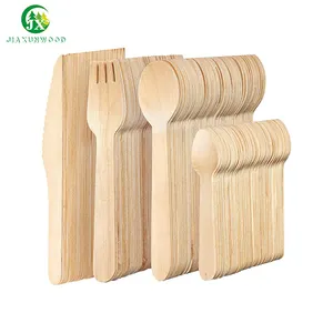 Disposable Organic Wooden Cutlery Set Wood Spoon Knife Fork China Manufactory