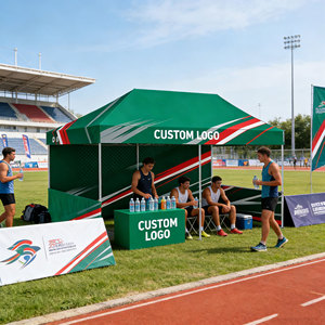 Carpa Publicitaria Plegable para Exposiciones, Personalizable, de 4x8 y <span class=keywords><strong>3x6</strong></span>, con Impresión por Transferencia de Calor - Product Image 2