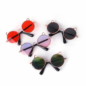 Pet <b>Sunglasses</b> For Cats Dogs Plastic Uv Resistant Goggles Solid Color Pet Eyewear Accessories - Product Image 5