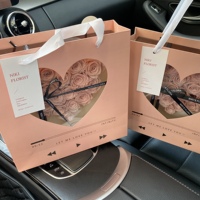 Hadiah Hari Valentine bunga kering selamanya abadi, mawar abadi desain CD bunga yang diawetkan