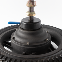 JIEANDA Motor de CC sin Escobillas de Imán Permanente de 12 Pulgadas 50W-1000W con Freno Electromagnético para Bicicleta Eléctrica 24V/48V Impermeable DCS-12