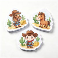Etiqueta Adhesiva Impermeable con Diseño Personalizado de Dibujos Animados, Impresión de Etiquetas Holográficas de Vinilo, Hoja de Etiquetas Adhesivas con Corte Personalizado