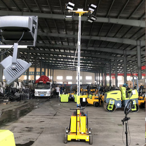 Mobile <b>Lighting</b> Tower Led <b>Light</b> Source E27 Bulb Base Steel Lamp Base Yellow Color Ac Power Supply 50000 Hours Lifespan - Product Image 2