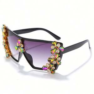 Gafas de Sol Cuadradas de Moda de Lujo para Mujer 2020, Lentes Degradadas, Gafas de Sol Grandes con Diamantes de Colores - Product Image 6