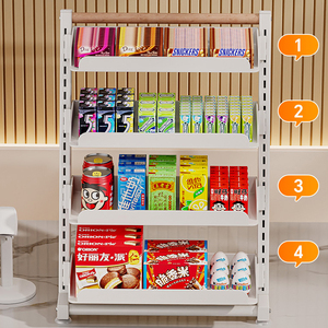Expositor de mostrador multinivel para supermercados, estante escalonado para aperitivos, soporte de exhibición ajustable, estantería de almacenamiento para tiendas de conveniencia - Product Image 5