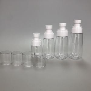 ขวดสเปรย์สีชมพูใสสีฟ้าอ่อนสำหรับเครื่องสำอาง - Product Image 1
