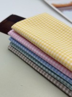 Tissu à carreaux en lin et coton, processus de teinture et de tissage, doux et écologique, idéal pour les robes, chemises et pantalons