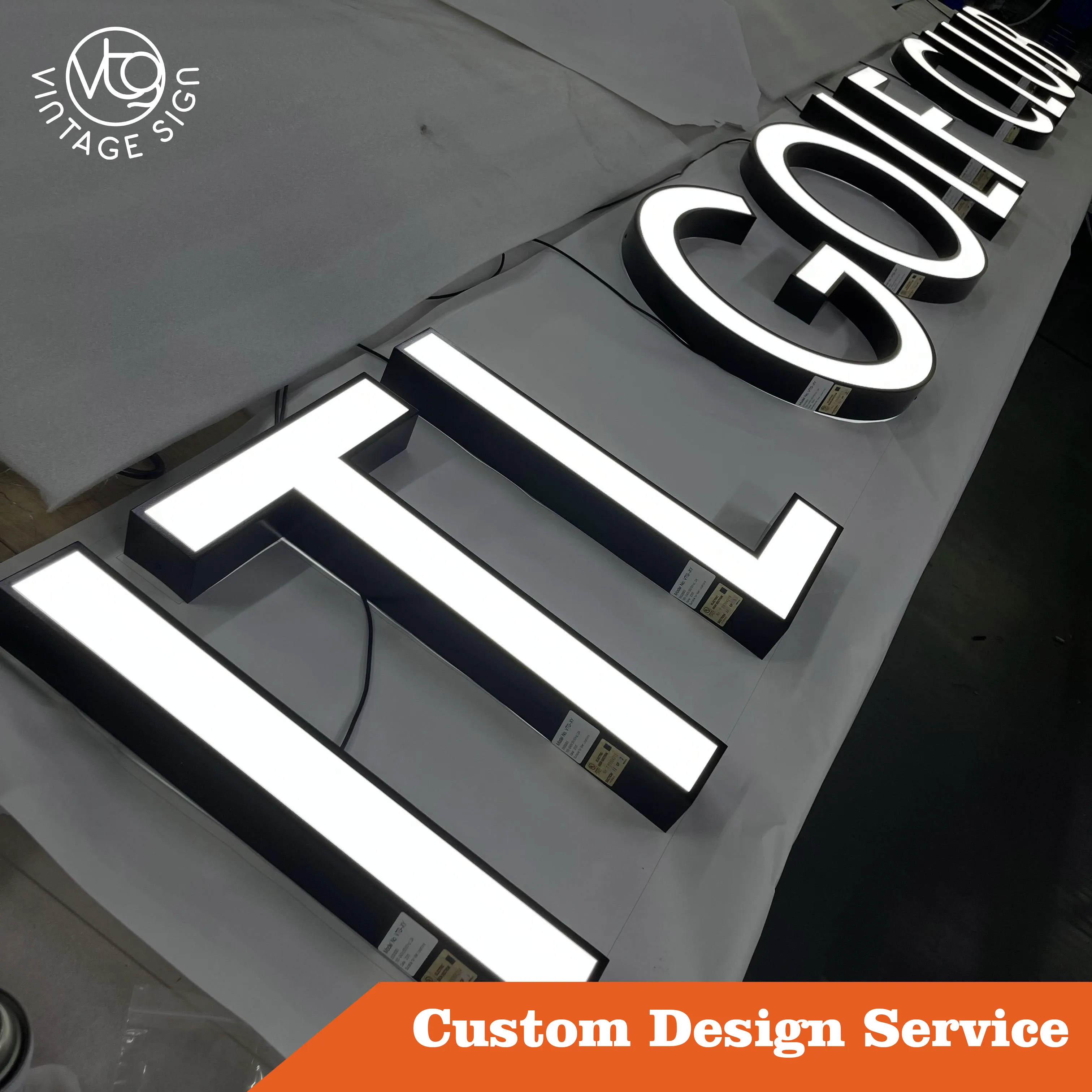 Outdoor Waterproof 3D Led Frontlit Channel Letter Logo Store Front Led Advertising Sign